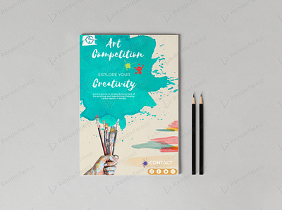 Art Competition Flyer art branding design flye graphic design illustration logo typography ui ux vector