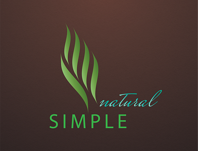 SIMPLE natural branding design graphic design illustration logo typography