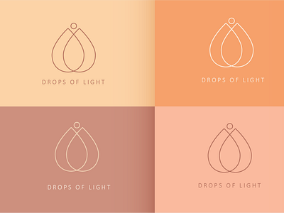DROPS OF LIGHT branding design graphic design illustration logo typography