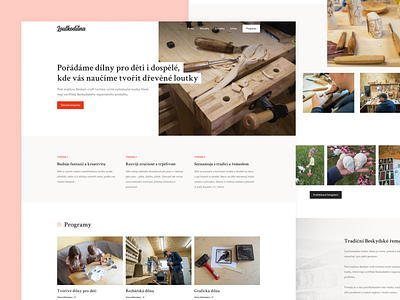 Loutkodilna | wordpress theme design design ui ux webdesign