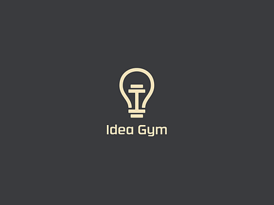 Idea Gym bulb exercise gym heavy idea lift light mind smart think training weight