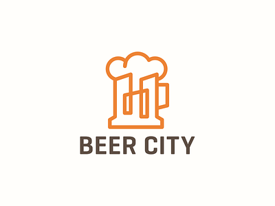 Beer City bar beer brew brewery city cloud club craft drink food hops pub shop skyline town