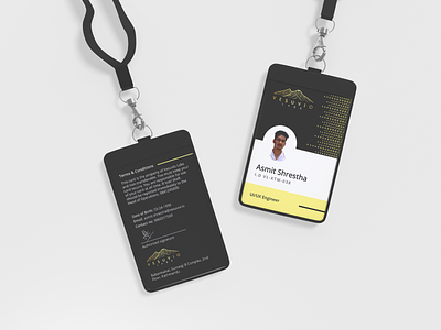 Vesuvio Labs ID card business card card design graphic design id id card identity card office id card