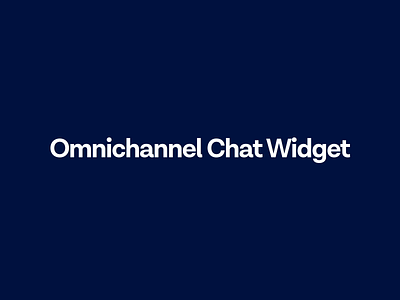 Introducing Omnichannel Chat Widget chat chatwidget livechat messagebird messages messenger omnichannel smb smbsolutions widget