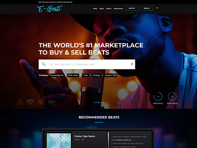 E-BEATS branding design graphic design ui