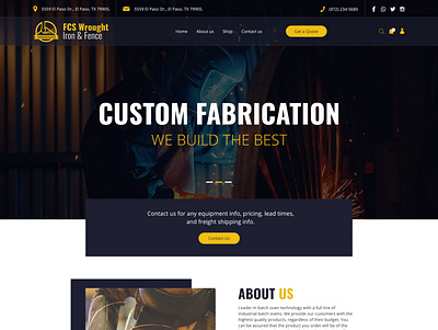 Custom Fabrication branding brandmanagement design graphic design logo ui