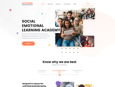 Learning Academy branding brandmanagement design graphic design ui