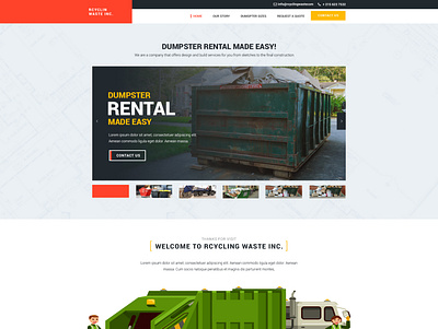 Dumpster Rental Made Easy animation branding brandmanagement design graphic design illustration logo ui ux vector