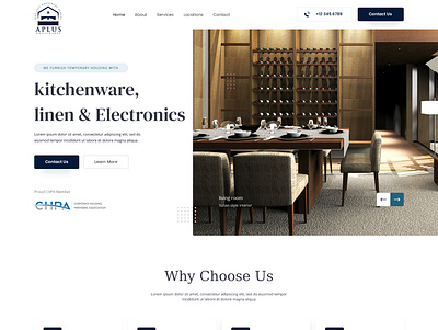 Aplus - House Wares branding graphic design user friendly websitedesign