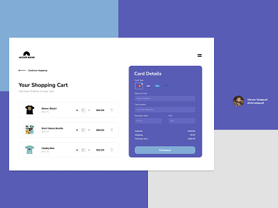 dailyUI - 002 - credit card fashion finance graphic design product design ui ux website