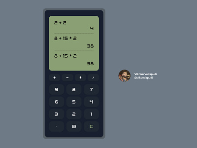 dailyUI - 004 - calculator calculator design graphic design illustration math product design ui ux
