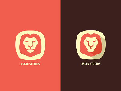 Aslan Studios Logo- Personal Branding flat lion logo