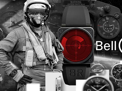 Bell & Ross Website. art direction bell ross branding design digital art graphic design homepage illustration photo compositing photomontage portugal scroll site scrollsite ui watches webdesign website