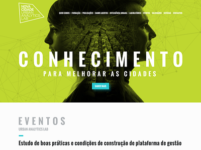 Nova Cidade Urban Analytics Lab Website and photomontages.