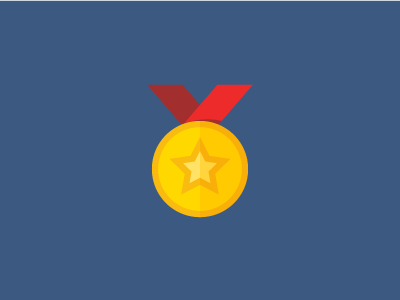 Medal app design game icon illustration medal ui win