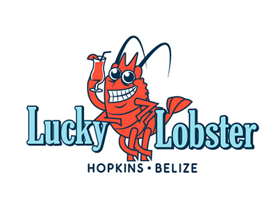 Lucky Lobster - Unused Proposal bar caribbean character design grill lobster logo lucky