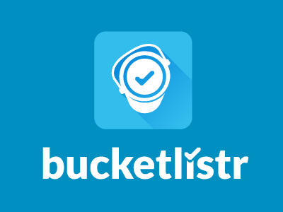 Bucketlistr - Appicon app appicon blue branding bucket bucketlist clean design flat identity logo