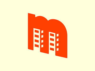 Urban Montessori [ WIP ] brand branding building clean corporate design flat icon logo logo design logotype orange