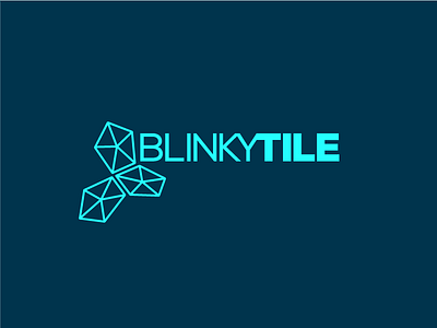 Blinkytile - Logo Design [ WIP ] concept flat geometric identity logo logo concept logo design low poly poly polygon tile typography
