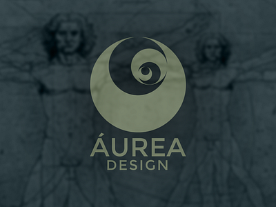 Áurea Design - Logo aurea brand branding design gold logo ratio