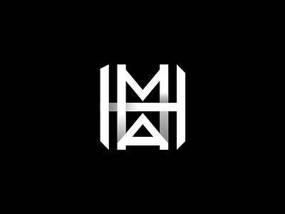 HMA Logo Design Monogram black design flat logo monogram simple