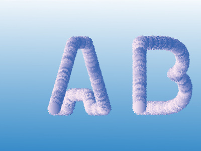 Modern alphabetic fonts, 3D text with cat hair style. 3d 3d text 3d text effect a alphabate a alphabate b animation b branding graphic design hair art text illustration mehedibtgiu text art a text art b vector