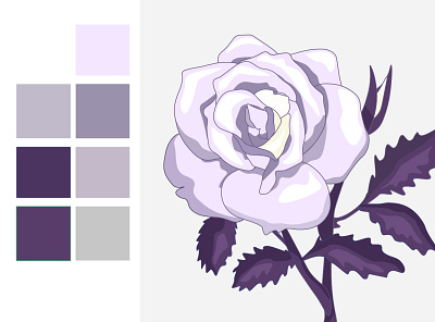 Rose ai app branding design illustration logo rose typography ui ux vector