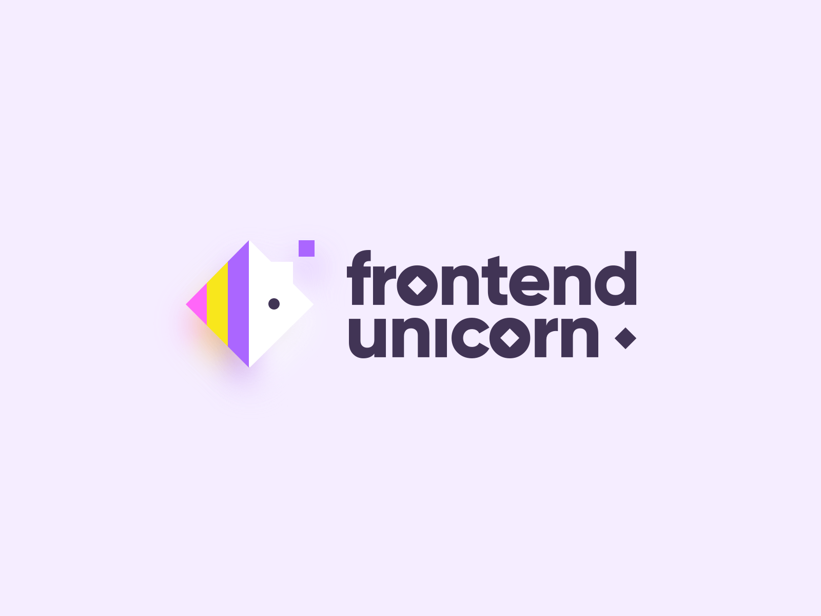 Frontend Unicorn Logo - series of books for front-end developers book branding design developer developers front end frontend icon illustration logo logo design logotype unicorn
