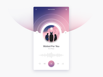 Music player App app design interface music player ui ux