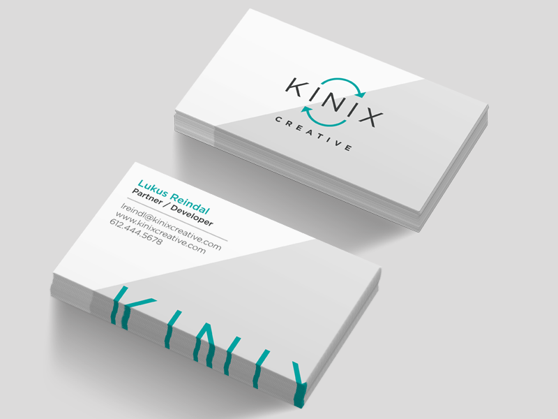 Kinix Creative | Business Cards business card branding identity logo typography