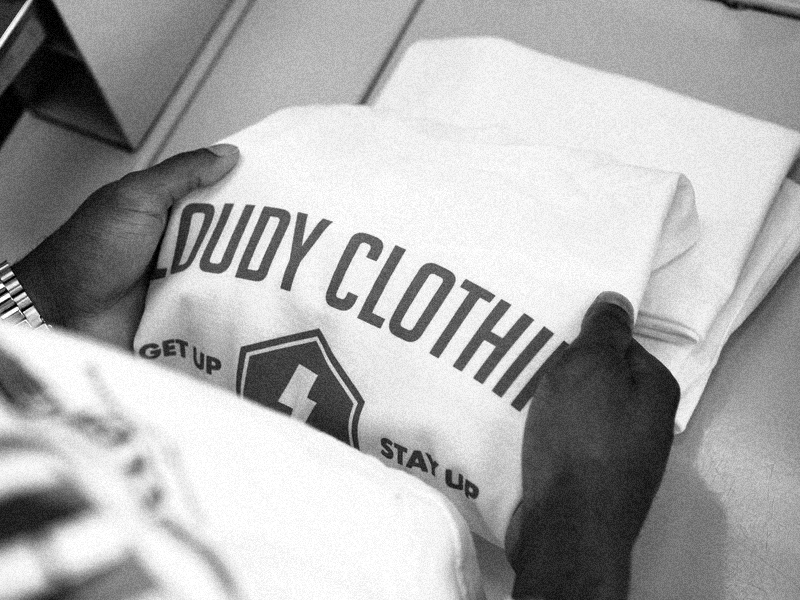 Cloudy Clothing | Spring/Summer apparel cldy clothing cloudy cloudy clothing elevate get up stay up logo t shirt