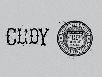 CLDY badge cldy clothing cloudy clothing elevate grit type win