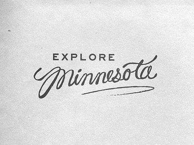 Minnesota Warm Up Series #4 badge explore lettering minnesota mn north star state script the gopher state type typography warm up series