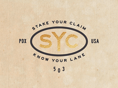 Stake Your Claim 2 branding graphic design monogram portland stake your claim type typography usa