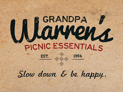 Grandpa Warren's Picnic Essentials