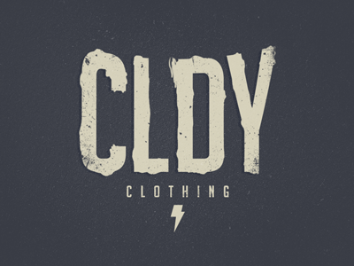 CLDY cloudy cloudy clothing logo t shirt typography
