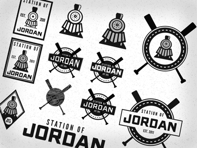 Station of Jordan branding identity logo sports bar