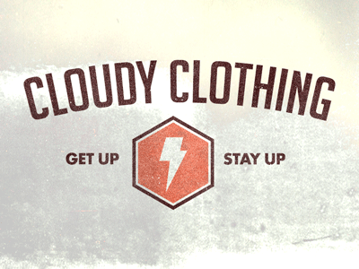 Generic Concept | Cloudy Clothing bolt cldy cloudy clothing get up stay up