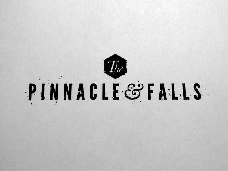 The Pinnacle & Falls ampersand branding logo pinnacle falls