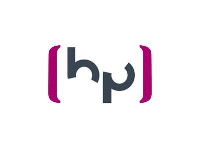 HP brackets h letters logo p