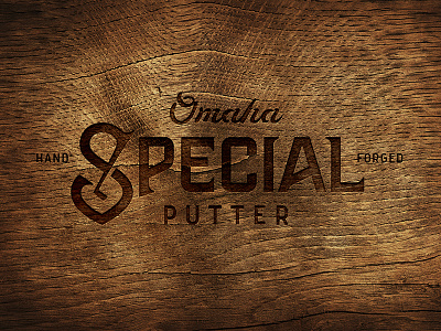 Special Putter Logo blacksmith craftsman forge golf logo maker