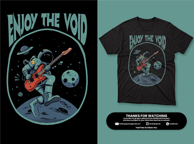 Enjoy the Void apparel astronaut cover story design galaxy illustration space tees tshirt wear