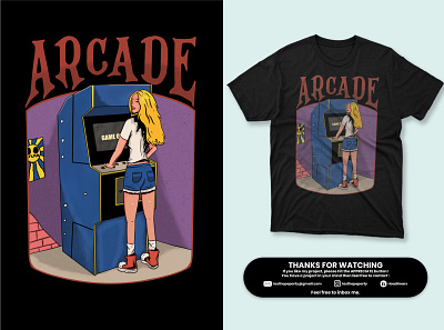 Arcade apparel arcade cover story design game graphic design illustration tees tshirt video game wear