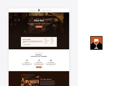 Neve Wine Bar bar design elementor figma logo neve themeisle ui ux ui website wine wordpress design wordpress theme