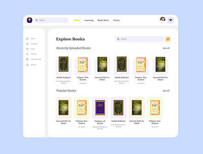 Book store book store books design library mobile app ui ux design website design