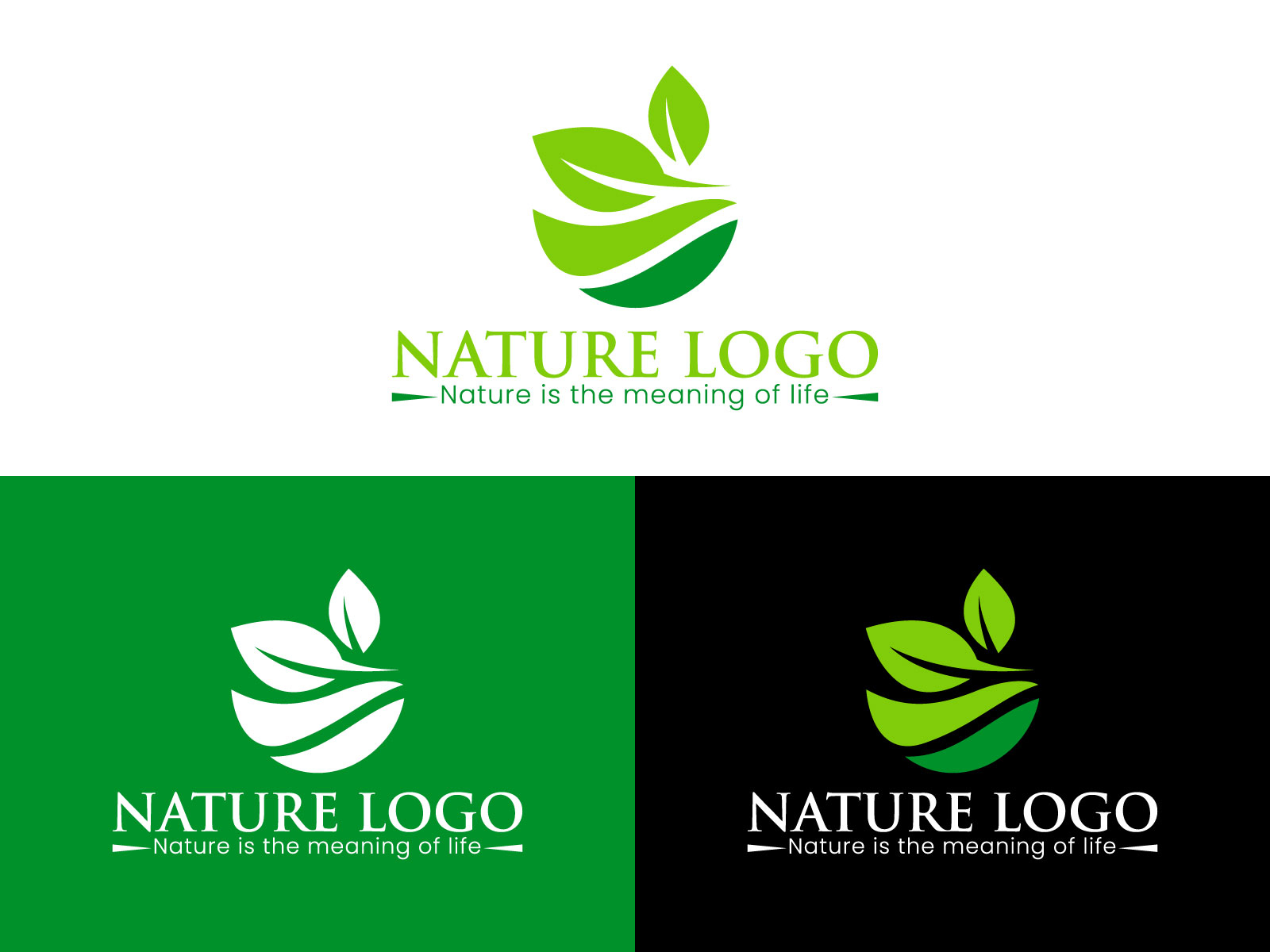 Nature Logo Design by Sajal Saha | logo designer on Dribbble