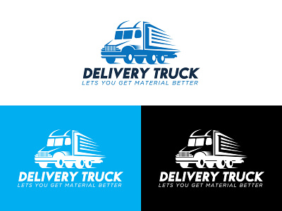 Truck Logo Design 3d branding delivery truck logo graphic design illustration ui