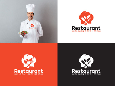 Restaurant Logo Design 3d animation branding food logo graphic design motion graphics ui