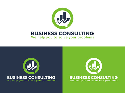 Business Consulting Logo Design 3d animation branding logotype ui