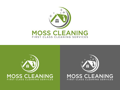 Home Cleaning Logo Design 3d animation branding motion graphics ui